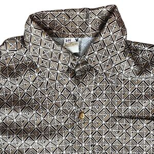 Vintage Career sport golf Club Disco Fitted Shirt Dagger collar 1970’s poly